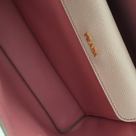 🚫SOLD🚫Prada saffiano double bag (cameo/pink) - Picture 3 of 4