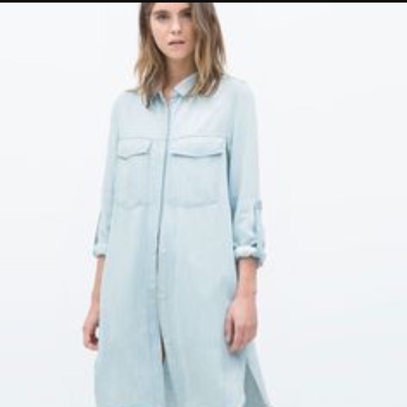 Zara Denim Shirtdress •TRF Collection•