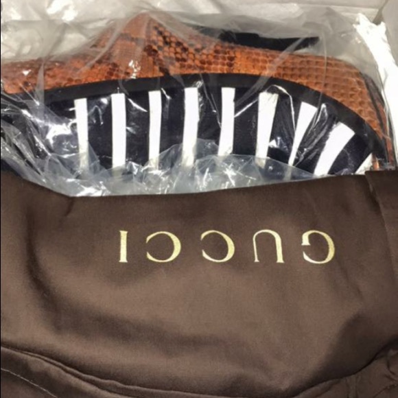 Gucci python open toe booties - Picture 2 of 3