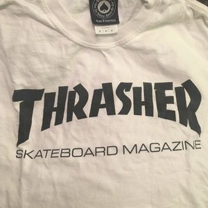 white thrasher shirt