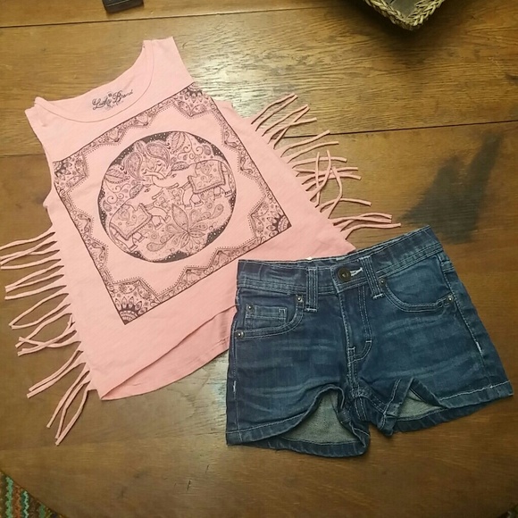 Other - Girls Size 4-Lucky Brand Shirt/Paper Denim & Cloth