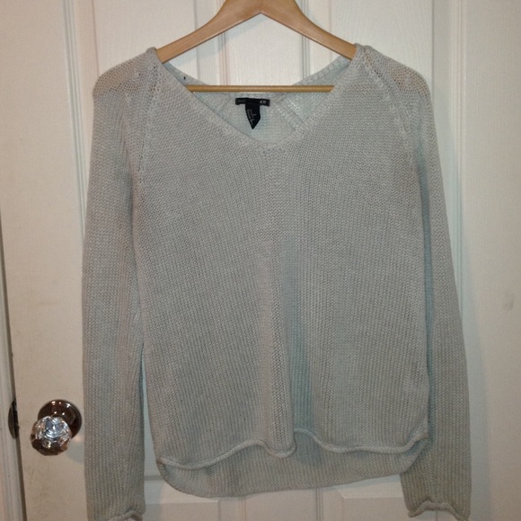 Light baby blue woven sweater