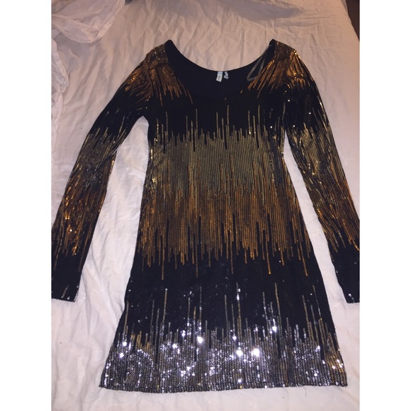 Form fitting sequin dress