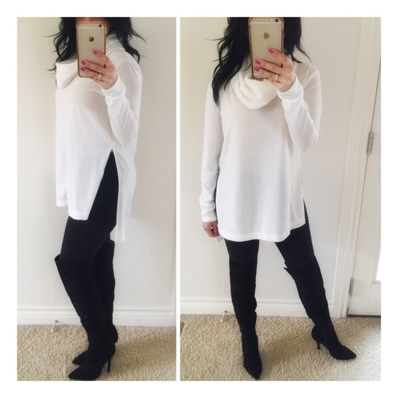 Tops - Ivory cowl neck tunic