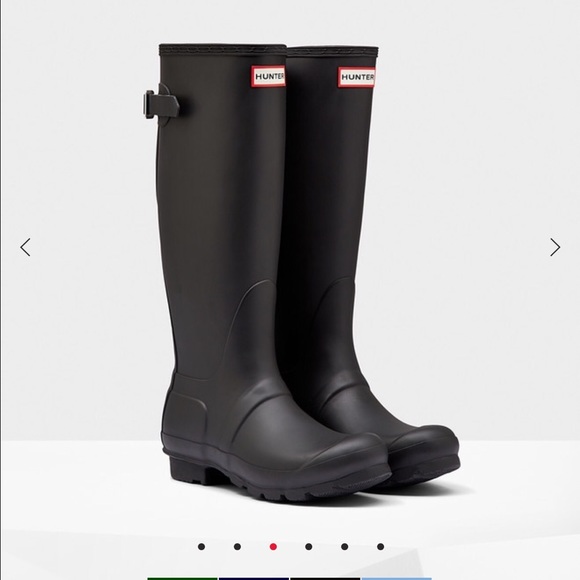 Adjustable matte hunter boots