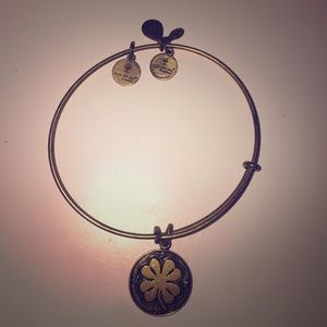 Alex and Ani Gold Bracelet Four Leaf Clover