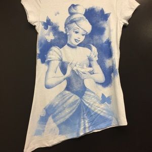 Disney Cinderella Watercolor Glitter Asymmetrical