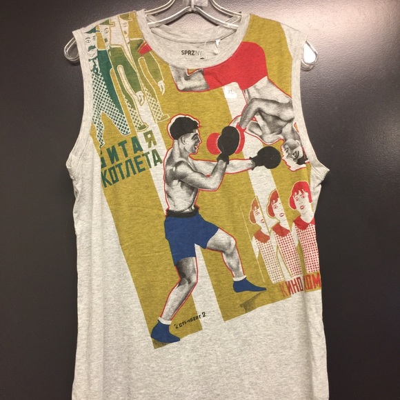 Uniqlo Urban International Boxer Tank Top NWT XL
