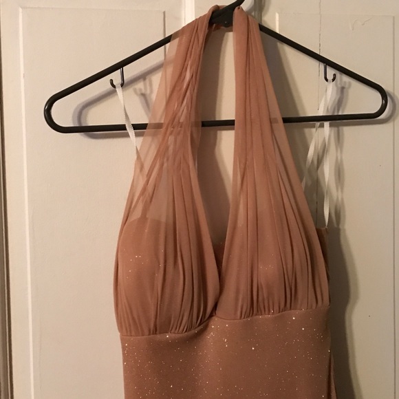 Semi formal dress gold glitter - Picture 2 of 3