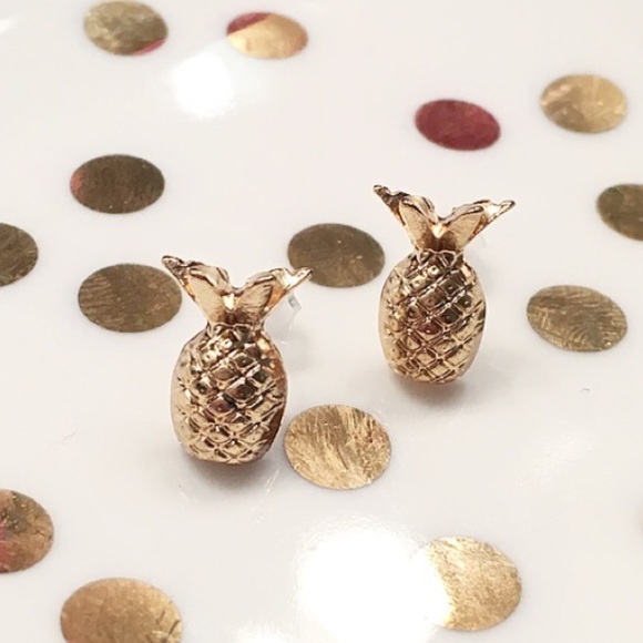 🥂SMALL Gold/Silver PineappleEarrings - Picture 2 of 2