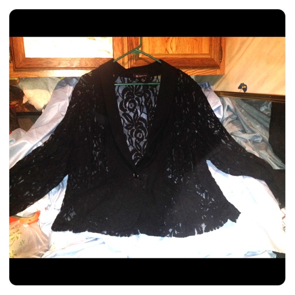 Black Lace Blazer