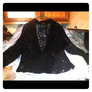 Black Lace Blazer