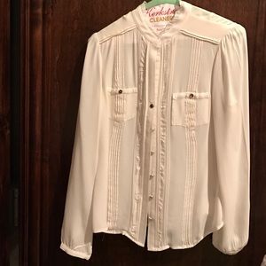 White House Black Market silk blouse.