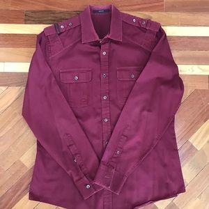 Burgundy Gucci Shirt