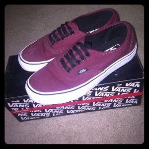 Maroon vans