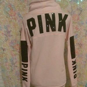 NWT PINK Bling Cowl Pullover