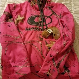Mossy oak pink camo hoodie S