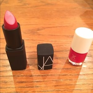 Nars Lipstick smaller and nail polish sample