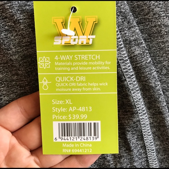 NWT Gray Black Leggings - Picture 3 of 5