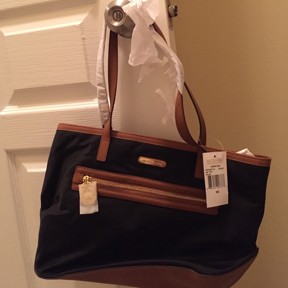 Michael Kors Black Nylon Kempton Tote SMALL