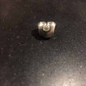 Pandora heart charm with diamond