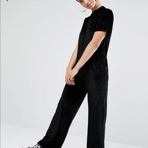 Dailey Street relaxed velvet Jumpsuit