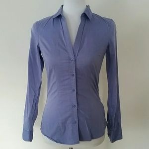 H&M career fitted button up shirt