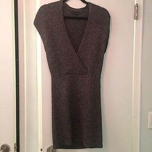 Theory Sweater Dress (grey with subtle glimmer)