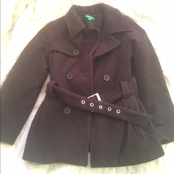 Benetton Girls Wool Designer Jacket size 8