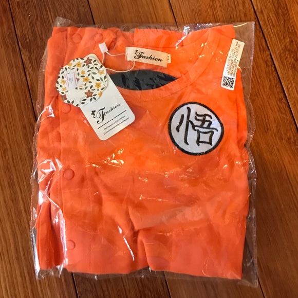 Goku toddler baby costume orange dragon ball z