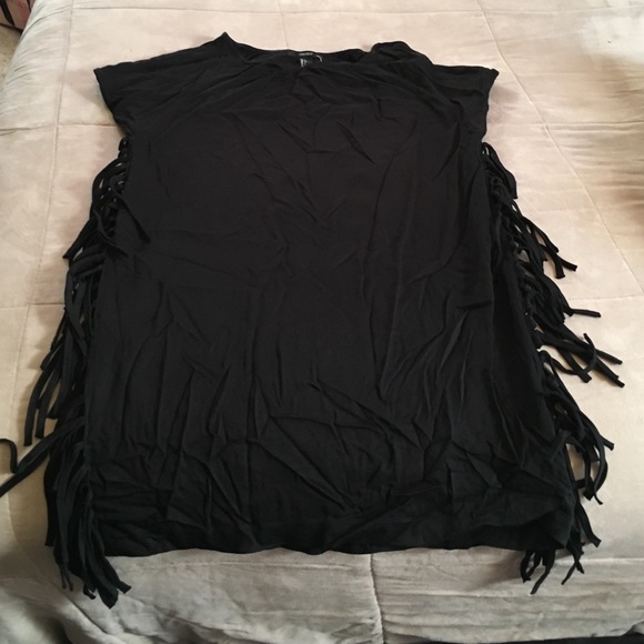 Sexy mini shift fringe dress
