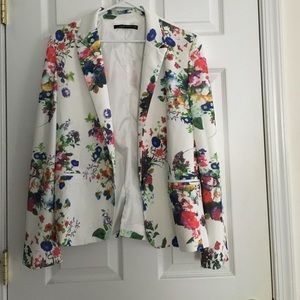 Floral blazer