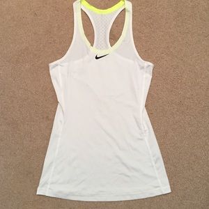 White workout tank top.