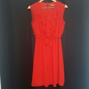 Red Ruffle Dress