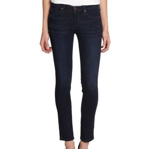 Dark wash AG "The Stilt" cigarette jean