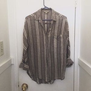 Linen Button Down