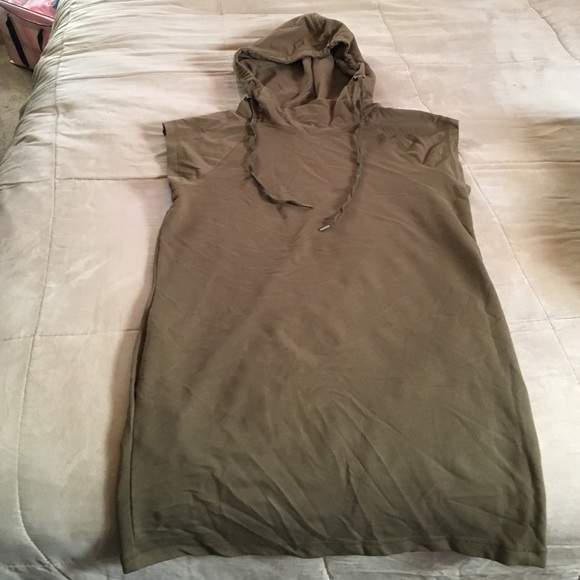 Hooded sweatshirt dress