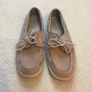 Tan Sperry Boat Shoes