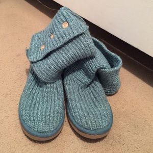 Blue Crochet Uggs