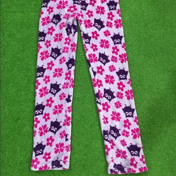 Pink and Purple Owl Print Pajama Pants - Picture 2 of 3