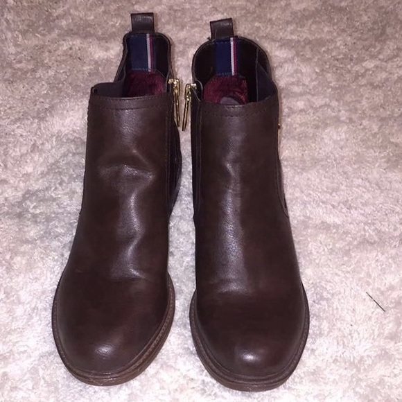 Tommy Hilfiger Leather Ankle Riding Boots NWOT