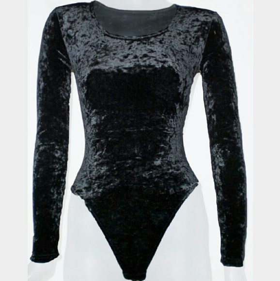Velvet Black Bodysuit