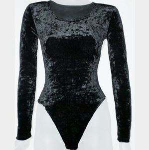 Velvet Black Bodysuit