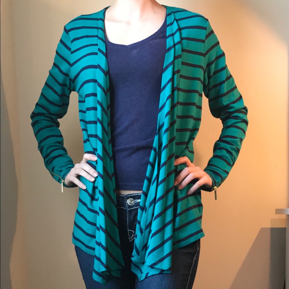 Michael Kors Striped Cardigan