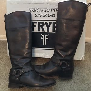 Frye "Melissa Harness" riding boots.