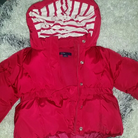 Baby gap girls pink puffer coat