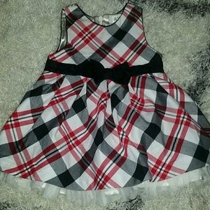 Baby girl holiday/christmas dress plaid
