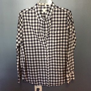 J Crew plaid button up