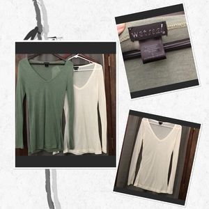 (2) Thin and soft long sleeve shirt