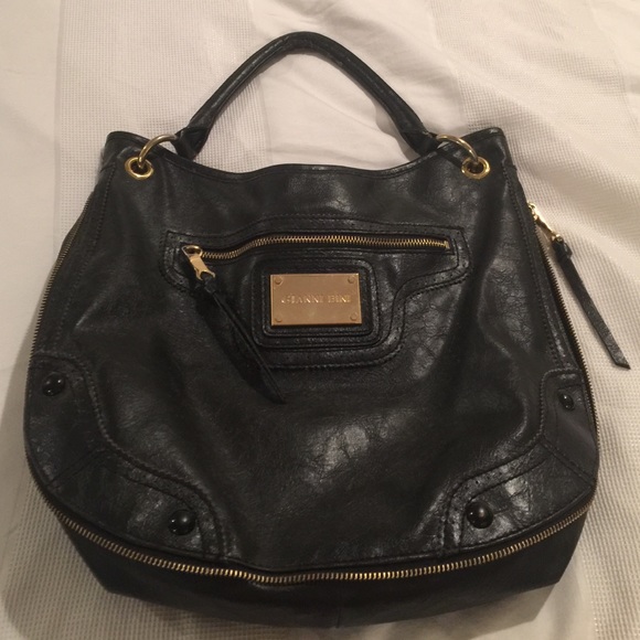 Gianni bini black tote purse